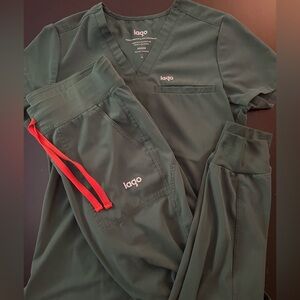 Lago Green Scrub Set